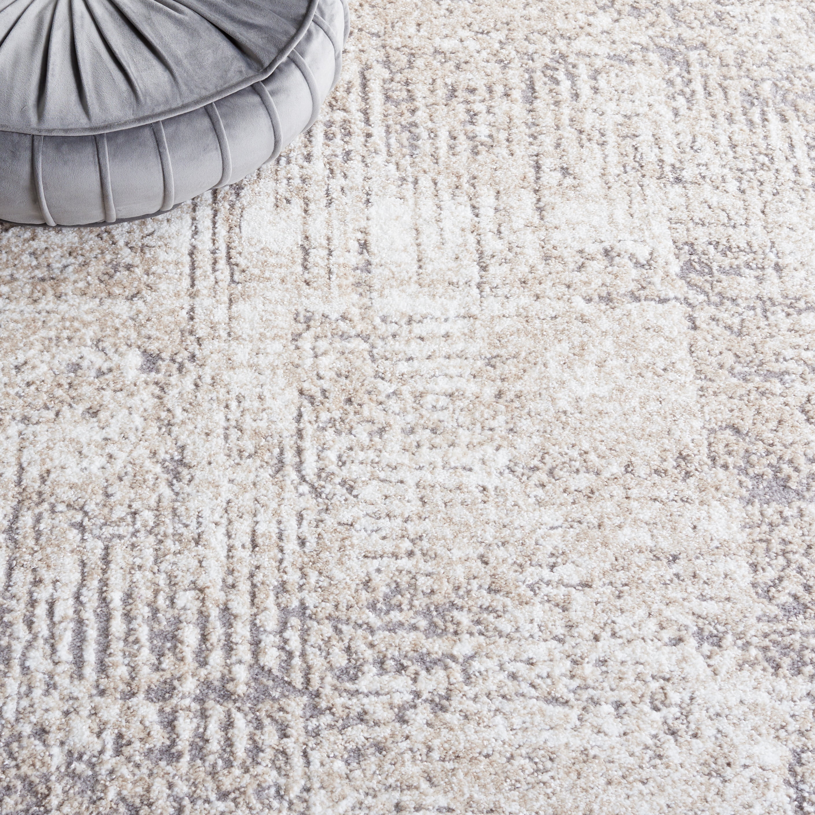 SAFAVIEH Opal Saleem Abstract Area Rug, Ivory/Grey, 9' x 12'