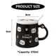thumbnail image 2 of Taza de panda de 370ml con tapa, cuchara, taza de agua de cerámica de dibujos animados, taza de café para desayuno en el hogar, 2 of 5