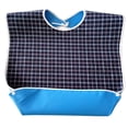 thumbnail image 2 of Large Waterproof Aprons Adult Mealtime Bibs Disability Clothes Bib Cook Protector Tool Aid Cook Dining Clothes Washable, 2 of 7