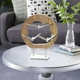 thumbnail image 2 of 12" x 15" Brown Aluminum Metal Bird Sculpture, by DecMode, 2 of 11