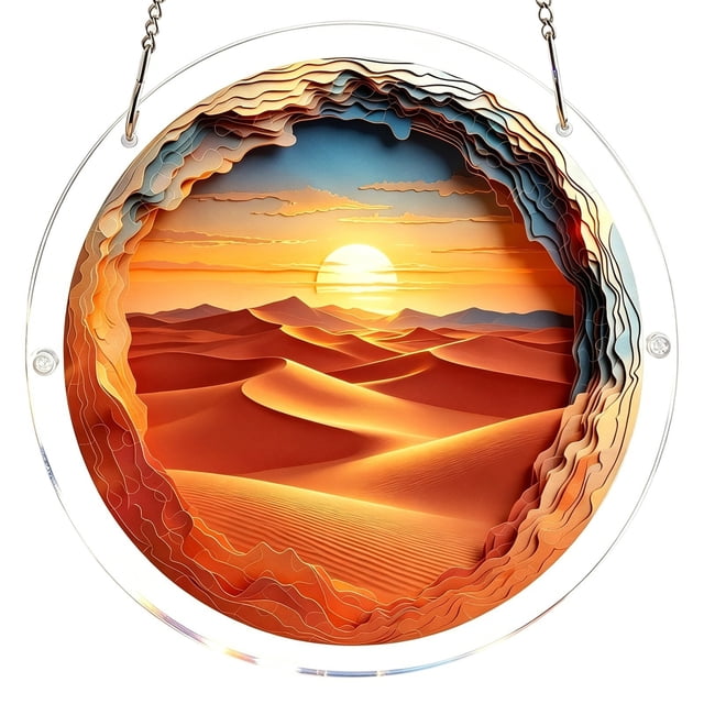 SIfdSeng My Items Acrylic Puzzle Style Colored Glass Style Hanging Featuring Unique Irregular Shapes As Home Art Which Can Be Installed on Windows