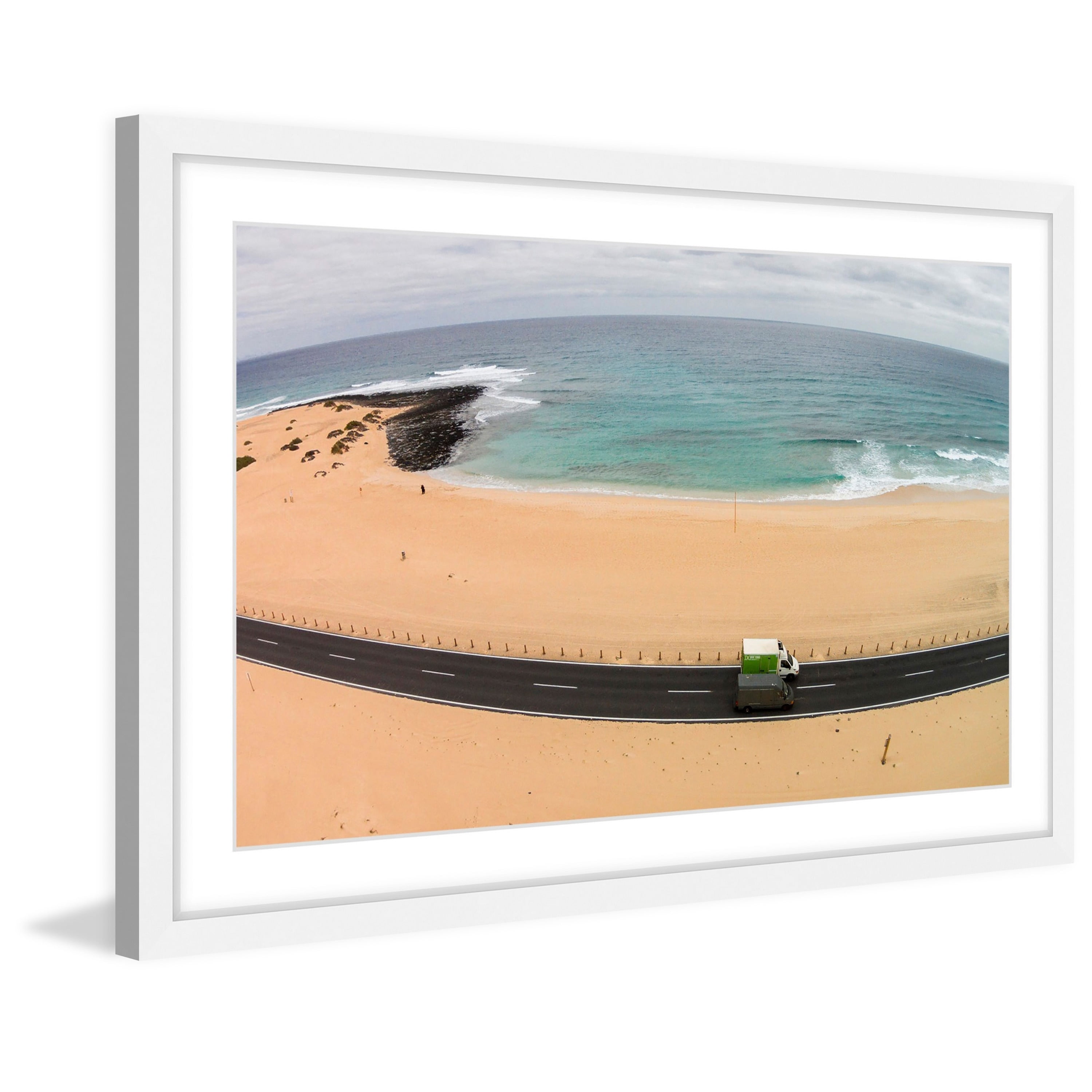 Marmont Hill "Rounding The Curve" By Karolis Janulis Framed Painting Art Print, 24.0" x 1.5"