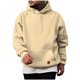 thumbnail image 1 of Sudadera con capucha para hombre, informal, a la moda, de color liso, de manga larga, con bolsillo, de poliéster, 1 of 4