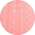 thumbnail image 1 of Ahgly Company Indoor Round Oriental Red Industrial Area Rugs, 3' Round, 1 of 4