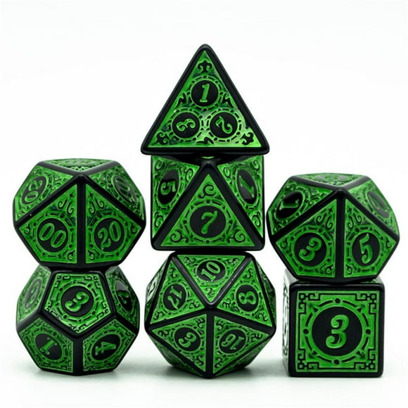 Stained Glass Color Polyhedral Dice Set for Dungeons & Dragons