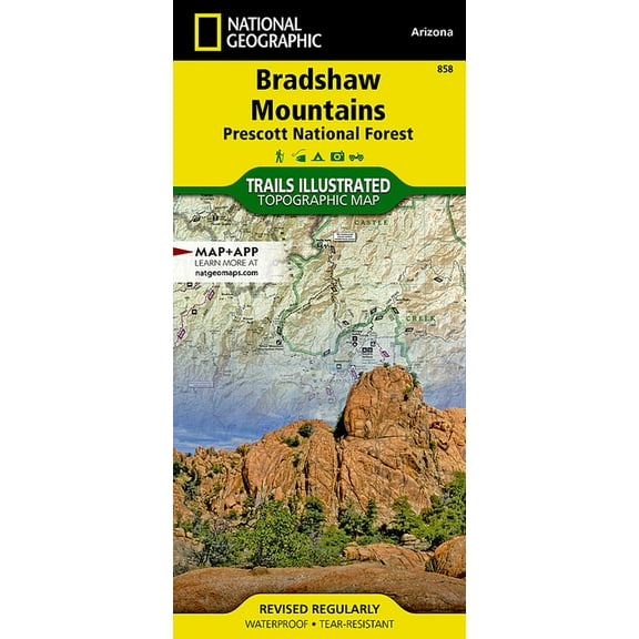 National Geographic Trails Illustrated M Bradshaw Mountains Map [Prescott National Forest], Book 858, (Paperback)