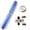 Blue, variant on M Buder Telescopic Mini Pen Shape Fishing Rod & Spinning Reel Combo, Portable Pocket Pole, Black, 68.9 inches / 1.75m (Adult)