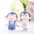 thumbnail image 4 of 2 uds Mini figura de pareja de Navidad muñeca DIY bonsái de jardín decoración ornamento chico juguete figura en miniatura estatua de personas artesanía de resina, 4 of 4
