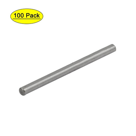 2mmx16mm Metal Parallel Dowel Pins Fasten Elements Silver Tone 100pcs