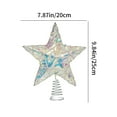 thumbnail image 3 of Vacemry Under $5 Christmas Tree Topper, Colorful LED Star Tree Topper with Multicolor Lights, Iron Craft Tree Top Decoration for Holiday Xmas Tree Decor, Battery Operated, 3 of 9
