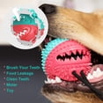 thumbnail image 3 of Juguete para masticar con ventosa para perros que mastican agresivamente, golosinas para adiestramiento de cachorros, pelota dispensadora de comida, juguetes de cuerda para limpiar los dient, 3 of 5