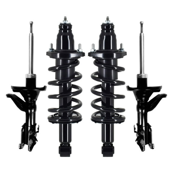 Set 4 Front Strut-Rear Quick Complete Strut-Coil Spring For 2002-2004 Honda CR-V