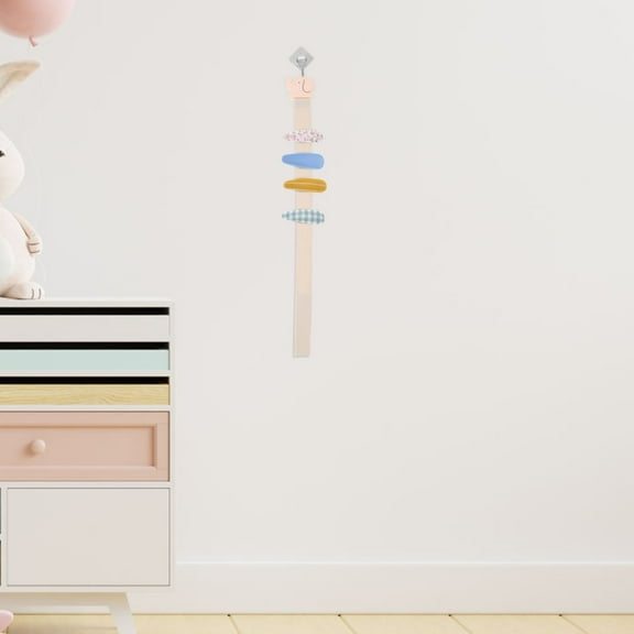 WHAMVOX Silicone Hair Bow Holder for Wall Hanging Kids Room Toy Storage Organizer Beige 6 x 4.5 Inches