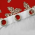 thumbnail image 4 of Feelyou Butterfly Black Out Curtains, Red Leopard Print Curtains Pack of 2 (42x63 Each), 4 of 6