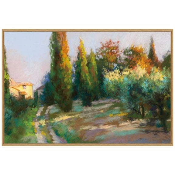 Amanti Art Villa Landscape Framed Canvas Wall Art Print