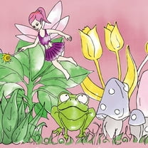 Tempaper Magical Garden Peel and Stick Wallpaper Border, 6" x 15'