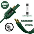 thumbnail image 2 of Cable de extensión Makevivi de 15 pies con 9 enchufes e interruptor de pie, 2 of 6