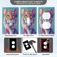 thumbnail image 5 of Switch Panel Switch Decoration 2.76x4.53x0.28 Inches Unused Outlet Cover Switch Plate Wall Plates Living Room Kitchen Bedroom Study Switches Rainbow Tiger Cub, 5 of 8