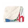 thumbnail image 2 of Watercolor Hello Winter Siamese Chill Christmas Welcome Cozy Sherpa Blanket Cat Lover Kitten Owner Gifts Warm Soft Throw Blanket - 00016, 2 of 5