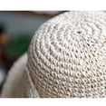 thumbnail image 3 of Minnieouse Lady Summer Sombrero de paja Bowknot Floppy Wide Brim Sun Hats Playa Deporte Ahuecado Plegable De moda para damas adultas Sombreros Marrón M (56-58 cm), 3 of 6