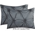 thumbnail image 3 of Nanshing Morgan 7 Piece Pinch Pleat Comforter Set, Grey, King, 3 of 7