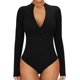thumbnail image 1 of Xishao Body de manga larga con cuello cuadrado para mujer Xishao ropa, 1 of 2
