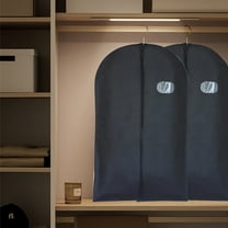 Non-woven Garment Bag, Foldable Suit Cover for Travel Storage, Breathable with Clear Window, Ideal for Suits Skirts