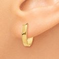 thumbnail image 3 of 14K Yellow Gold Polished Hinged Hoop Earrings, 3 of 4