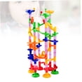 thumbnail image 3 of WRITWAA 1Set Railway Building Blocks Assorted Color Marble Track Construction Set with Entertaining Features, 3 of 8