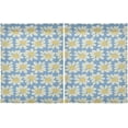 Bestwell Cute Daisy Floral Spring Summer Kitchen Curtains, Farmhouse