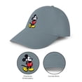 thumbnail image 2 of Gorra de béisbol gris ajustable de Mickey Mouse de Disney, 2 of 5