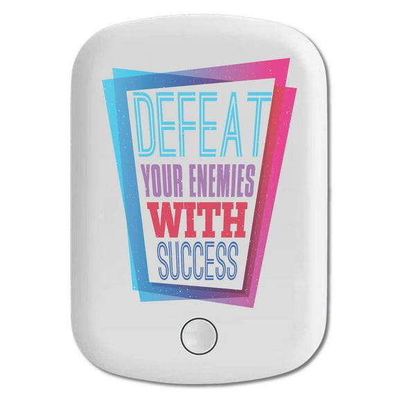 DistinctInk Magnetic Battery Pack, 5000 mAh Wireless Portable Charger with USB-C Cable, Compatible with MagSafe iPhone 14 / 13 / 12 Series - Defeat Enemies With Success