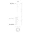 thumbnail image 2 of 41311W-Kuzco Lighting-Firenze - 1 Light Pendant-7.25 Inches Tall and 4 Inches Wide     -Traditional Installation, 2 of 2