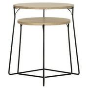 Safavieh Ryne Retro Mid Century 2-Piece Round Stacking End Table
