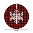 thumbnail image 3 of Boovnll Christmas Tree Skirt, 36" Large Soft Xmas Decor Red White Black Plaid Printing Mat Tree Skirt for Winter Holiday Xmas Tree Mat Party Decor, Christmas Decorations, 3 of 6