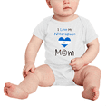 thumbnail image 2 of I Love My Nicaraguan Mom Cute Baby Rompers Baby Bodysuit (White, 3-6 Months), 2 of 5