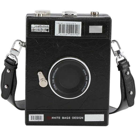 Jiibva Crossbody Bags for Women Vintage Camera Shape Shoulder Bag Cute Small Chain Crossbody Bag Women Small Vintage Purse