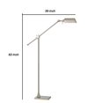 thumbnail image 5 of Benjara BM224883 Intégré Lampadaire LED avec Corps en Métal & Hauteur Réglable&44; Argent, 5 of 5