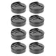 thumbnail image 1 of 8 piezas de elevadores de cama redondos de plástico negros, almohadillas para patas de mesa y gabinetes, elevadores de patas de muebles, 1 of 8