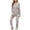 A058-Silver, variant on CALAFEBILA Silk Pj Set Women Button Pajamas for Women Valentine Day Loungewear Notch Collar Heart Print Tops with Pocket and Pants