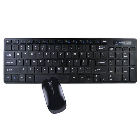 2.4GHz Wireless Nano USB 95-Key Multimedia Keyboard & 3-button Optical Mouse (Best Wireless Multimedia Keyboard)