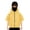 Yellow, variant on Boys'Pullover Hoodie with Kangaroo Pocket Short Sleeve Lightweight Shirt Mock Neck Hooded Workout Tops for Kids Size 4-15 Years