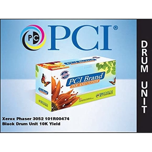 PCI Brand Compatible Drum Unit Replacement for Xerox 101R00474 Drum Unit 10K Yield