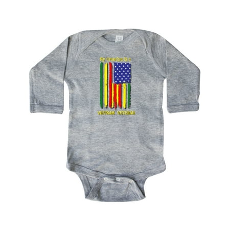 

Inktastic My Grandpa is a Vietnam Veteran Gift Baby Boy or Baby Girl Long Sleeve Bodysuit