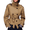 Camel, variant on Womens Cropped Trench Coat Double Breasted Fall Belt Short Jacket High Collar Lightweight Outerwear
