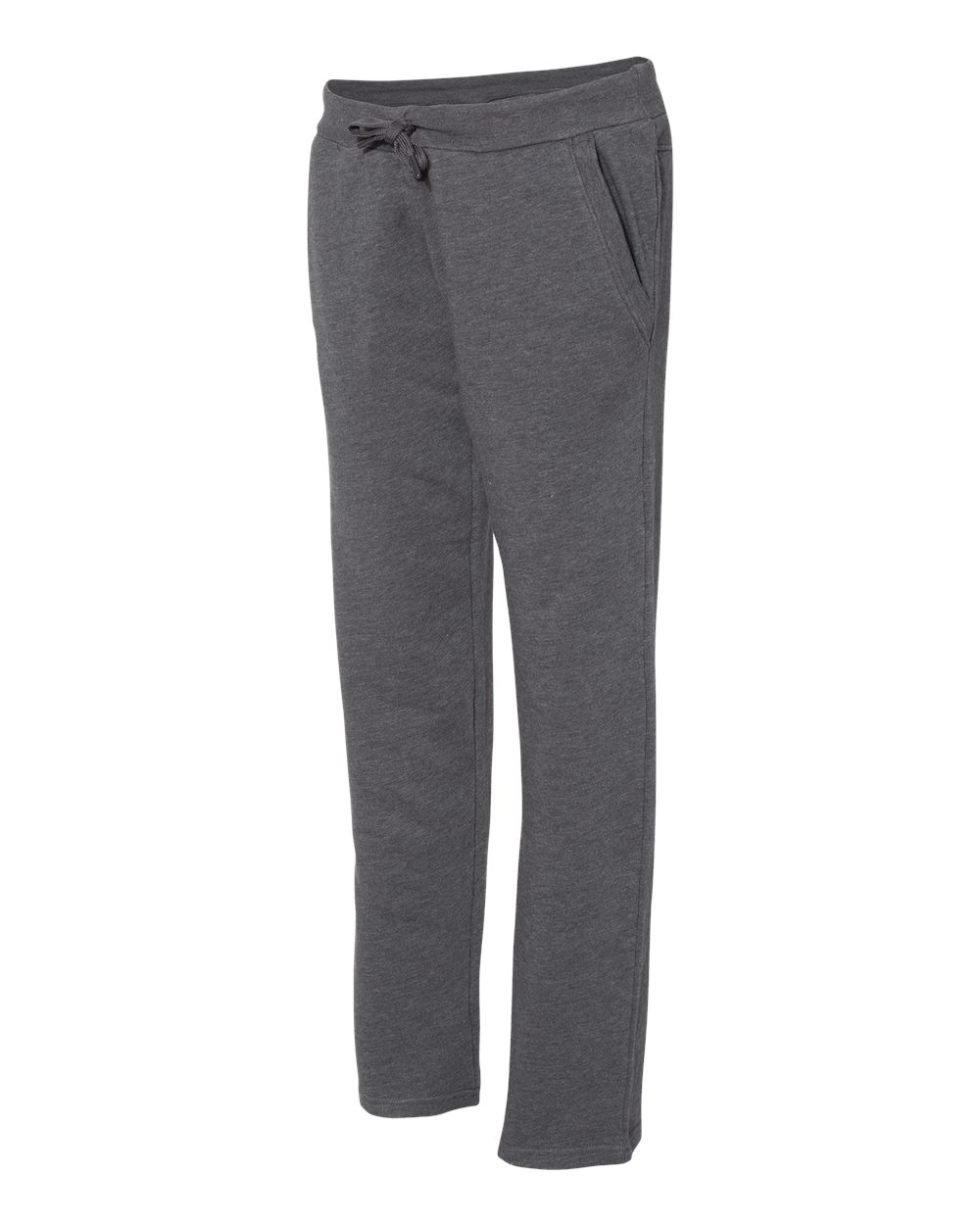 Russell Athletic B61311513 Womens Lightweight Open Bottom Sweatpants&#44; Black Heather - Small - image 2 of 5