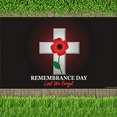 thumbnail image 7 of Red Poppy Remembrance Day Banner Cross Design Memorial Decoration Last We Forget for Commemoration Event Tribute Ceremony, 7 of 7