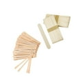 thumbnail image 3 of 150 Pieces Women Men Portable Use Wood Wax Sticks Assortment Wood Waxing Applicators Assorted Kit Applying Rod Spatula Accessories, 3 of 9