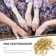 thumbnail image 4 of Golden Alloy and Rhinestone Spacer Beads for Jewelry Making 200pcs Rondelle Charms, 4 of 8
