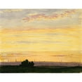 thumbnail image 2 of Henry Farrer 24x20 Black Ornate Framed Double Matted Museum Art Print Titled: City and Sunset, 2 of 5
